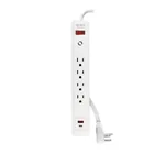 Multicontacto 4 entradas, 1 USB A + 1 USB C, blanco, VOLTECK 1
