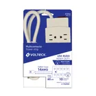 Multicontacto 14 AWG uso rudo con 10 entradas, VOLTECK 3