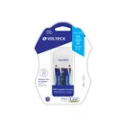 Cargador de pilas, AA, AAA y 9V incluye 2 pilas AAA, VOLTECK 3