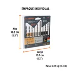 Juego de 9 brocas para metal, concreto y madera, TRUPER 4