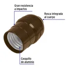 Portalámpara de policarbonato, sencillo, VOLTECK 2