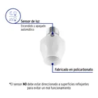 Portalámpara con sensor de luz, VOLTECK 2