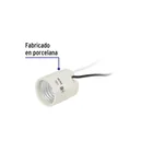 Portalámpara de porcelana, sencillo, VOLTECK 2