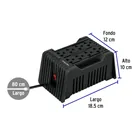 Regulador de voltaje de 1200 VA / 600 W 8 contactos, VOLTECK 3