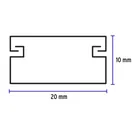 Canaleta de 1 vía 10 x 20 mm, VOLTECK 2