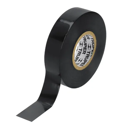 Cinta de aislar de 18 m x 19 mm, negra, TRUPER