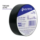 Cinta de aislar de 18 m x 19 mm, negra, VOLTECK 2