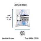 Bolsa con 20 grapas blancas de 10 mm para cable redondo 7