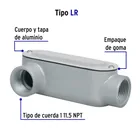 Condulet 1' conexión tipo LR, VOLTECK 2