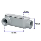Condulet 1' conexión tipo LR, VOLTECK 3