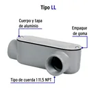 Condulet 1' conexión tipo LL, VOLTECK 2