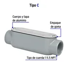 Condulet 1' conexión tipo C, VOLTECK 3
