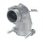 Conector curvo 1' para tubo flexible metálico, VOLTECK 2