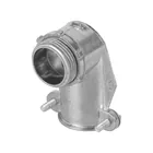 Conector curvo 3/4' para tubo flexible metálico, VOLTECK 1