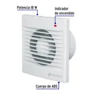 Extractor de aire de 4', blanco, VOLTECK 2