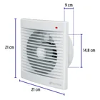 Extractor de aire de 6', blanco, VOLTECK 3