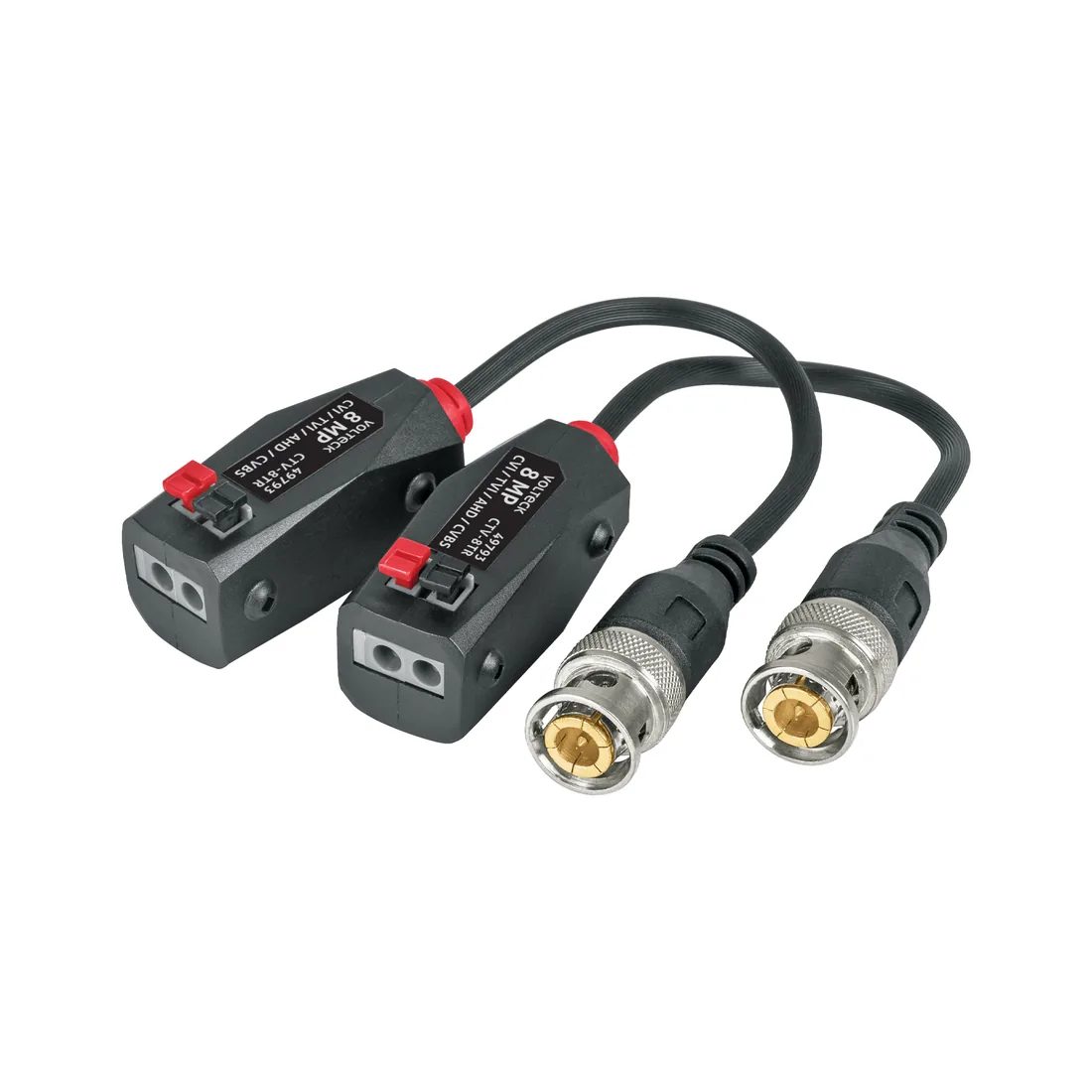 Par de Transceptores Pasivos Video Balun, hasta 8MP, VOLTECK