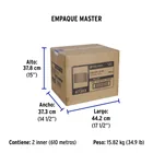 Metro de cable UTP CAT5E, Bobina de 305m, blanco, VOLTECK 5