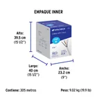 Metro de cable UTP CAT6, Bobina de 305m, blanco, VOLTECK 5