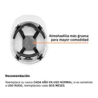 Casco de seguridad, ajuste de matraca, blanco, TRUPER 2
