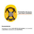 Casco de seguridad, ajuste de matraca, amarillo, TRUPER 2
