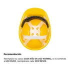 Casco de seguridad, ajuste de intervalos, amarillo, PRETUL 3