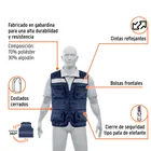 Chaleco brigadista reforzado, azul marino, G, TRUPER EXPERT 2
