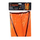 Chaleco de seguridad naranja alta visibilidad con cierre 3