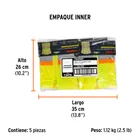 Chaleco de seguridad amarillo máxima visibilidad y 6 bolsas 5