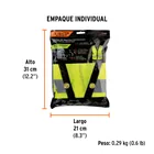 Chaleco seguridad reforzado amarillo con bolsas, G, EXPERT 5
