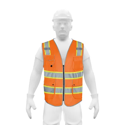 Chaleco de seguridad de alta visibilidad, naranja, M, EXPERT