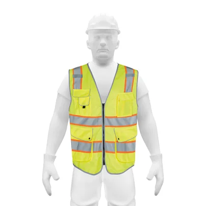 Chaleco de seguridad de alta visibilidad, amarillo,M, EXPERT