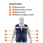 Chaleco brigadista reforzado, azul marino, M, TRUPER EXPERT 3