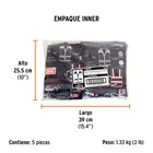 Chaleco seguridad reforzado naranja con bolsas, M, EXPERT 6