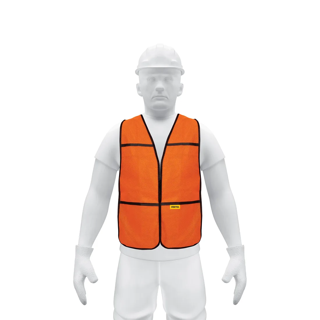 Chaleco de seguridad, uso de día, naranja, PRETUL