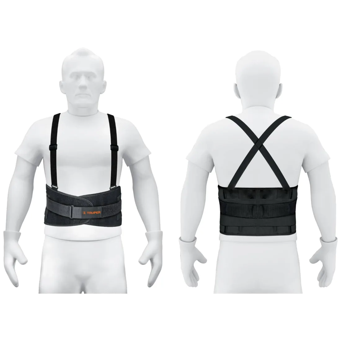 Faja lumbar con tercer cinturón, talla G, TRUPER