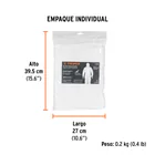Overol desechable, talla M, TRUPER 4