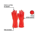 Guantes de látex para limpieza, rojos, CH, PRETUL 3