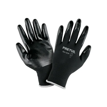 Guantes de nylon recubiertos de nitrilo, CH, PRETUL