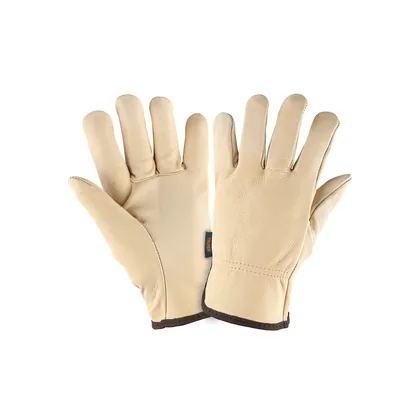 Guantes de piel de res tipo operador, TRUPER