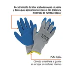 Guantes de poliéster recubiertos de látex, G, TRUPER 3