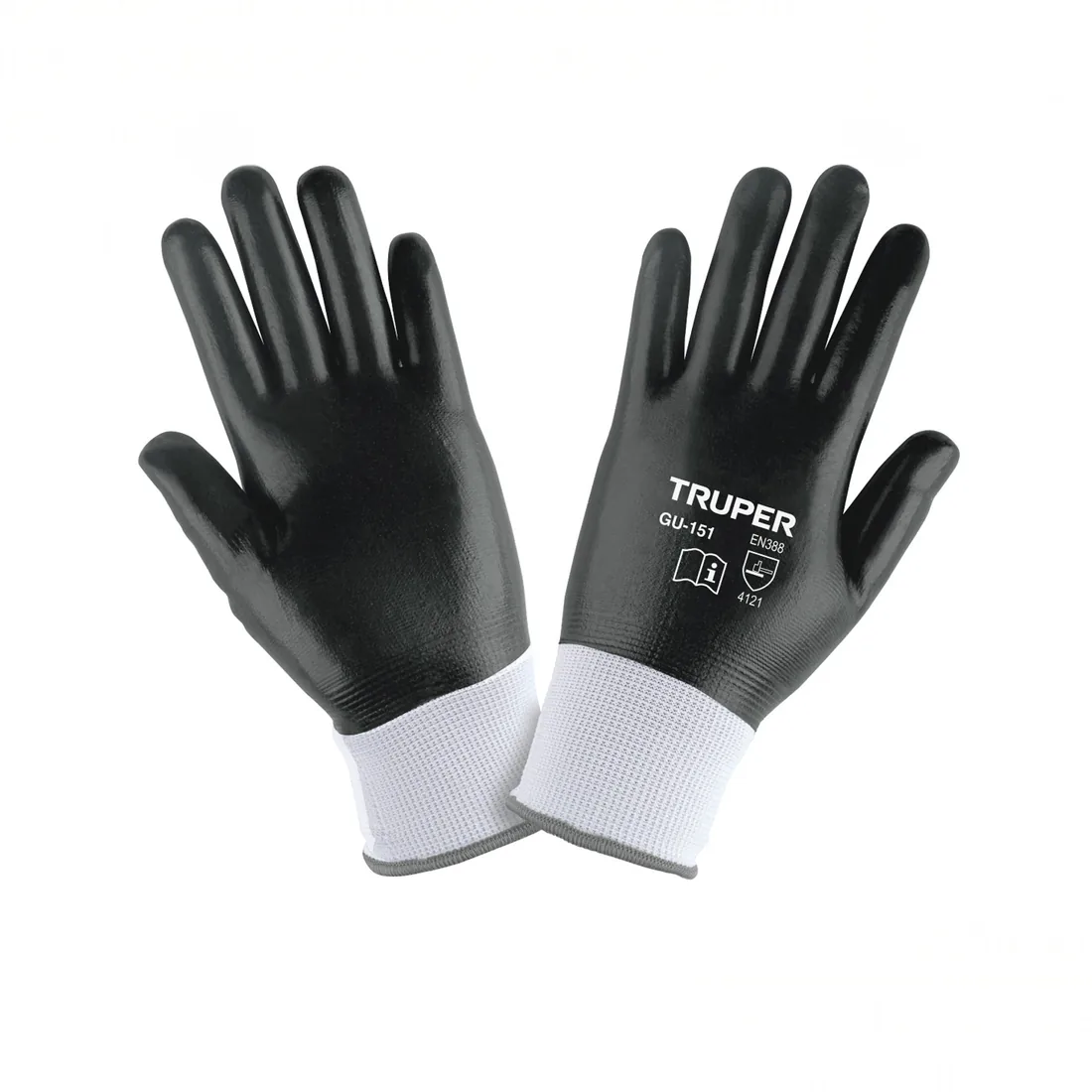 Guantes de poliéster recubiertos de nitrilo, CH, TRUPER