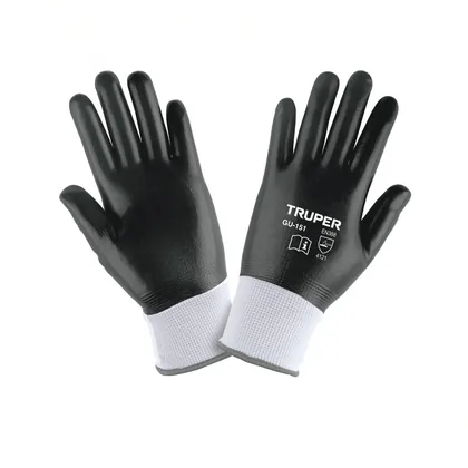 Guantes de poliéster recubiertos de nitrilo, CH, TRUPER