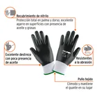 Guantes de poliéster recubiertos de nitrilo, G, TRUPER 3