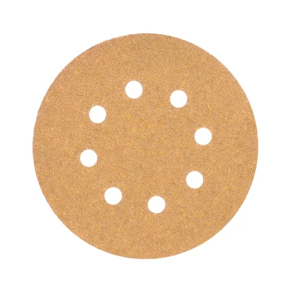 Paquete con 5 discos de lija 5' grano 40, 8 perforaciones