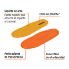 Bolsa con par de plantillas de poliuretano p/zapato talla 27 2