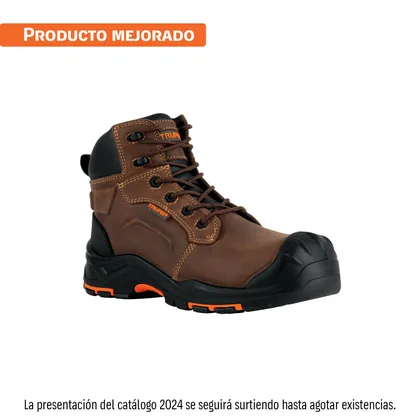Bota de seguridad café, #26 casquillo de aramida, TRUPER