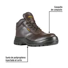 Bota de seguridad café, #29, casquillo de composite, PRETUL 2