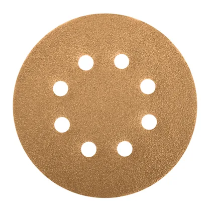 Paquete con 5 discos de lija 5' grano 240, 8 perforaciones