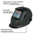 Careta electrónica para soldar sombra 9-13, negra, PRETUL 2
